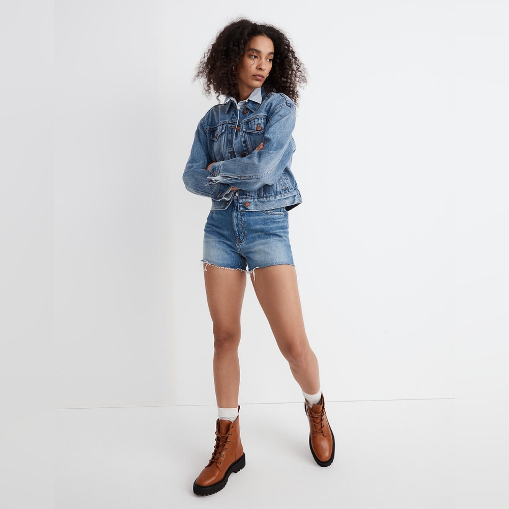 Madewell Cropped Trucker Jean Jacket